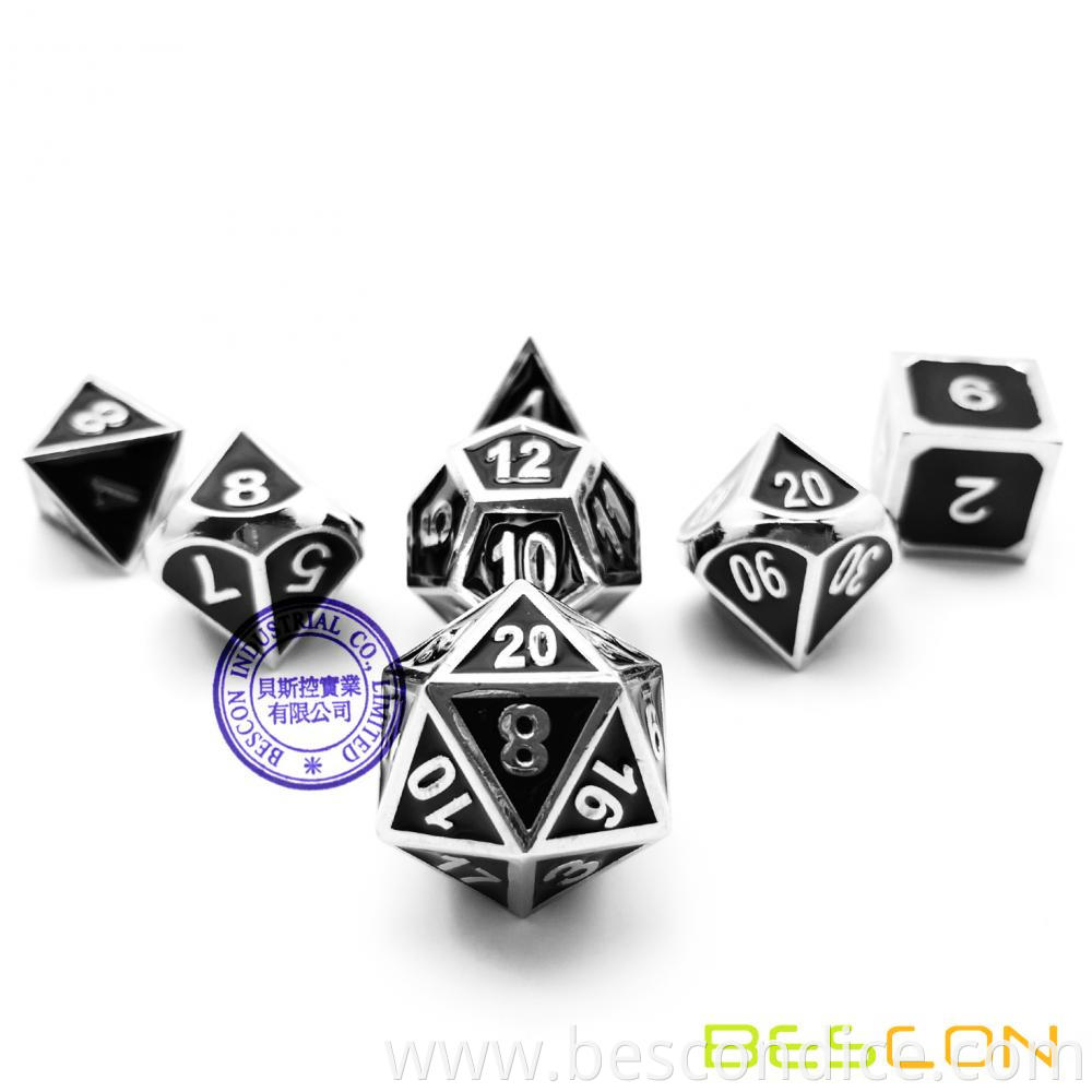 Polyhedral Metal Dice Set For Tabletop Game 1